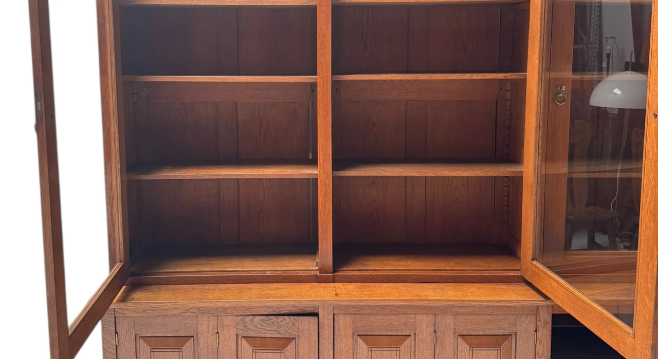 Arts & Crafts Library Bookcase by Willem Penaat for De Woning Amsterdam, 1904